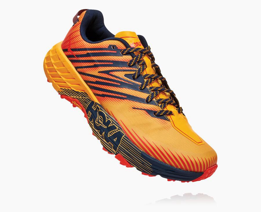 Hoka Australia One One Speedgoat 4 - Mens Trail Shoes Orange - SOMRH-9273